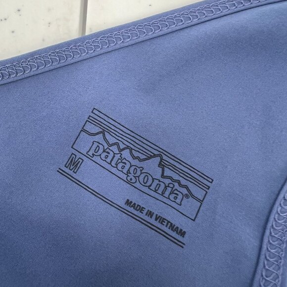 Patagonia Fleetwith Travel Dress M Blue Tank Drawstring Waist Stretch Active - Picture 3 of 13